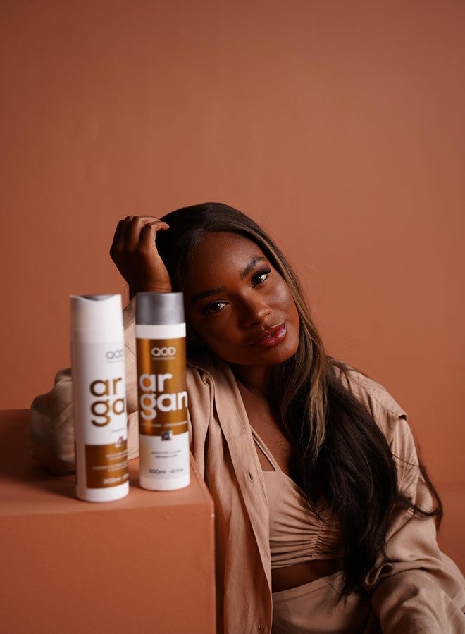 QOD PRO Argan Hair Care Set – Shampoo, Conditioner & Argan Oil Serum, Deep Hydration, Frizz Control & Shine for Dry, Damaged Hair, Total 660ml / 22.2 fl.oz - Image 4